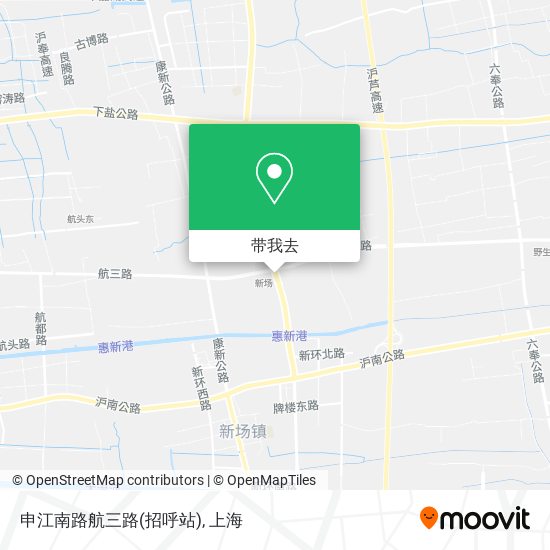 申江南路航三路(招呼站)地图