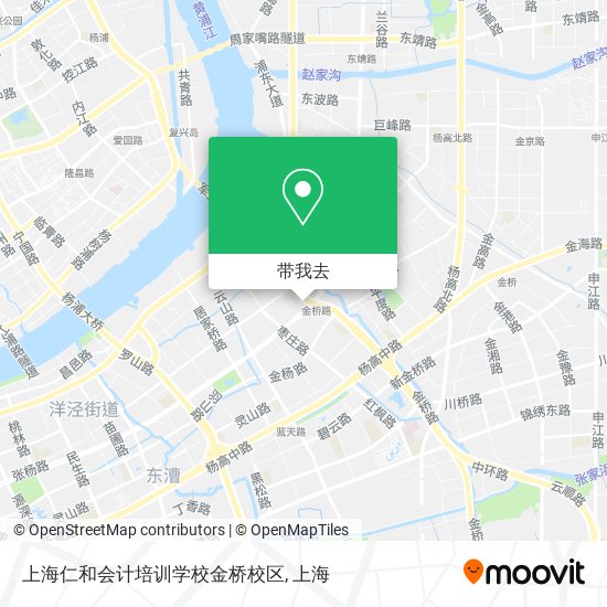 上海仁和会计培训学校金桥校区地图