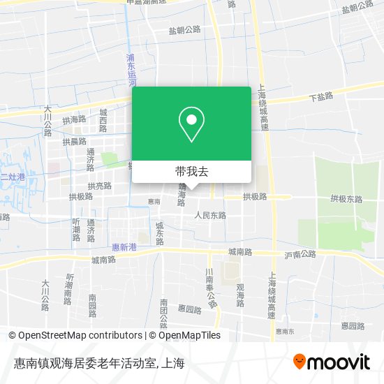 惠南镇观海居委老年活动室地图
