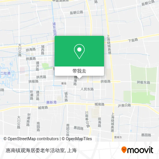 惠南镇观海居委老年活动室地图