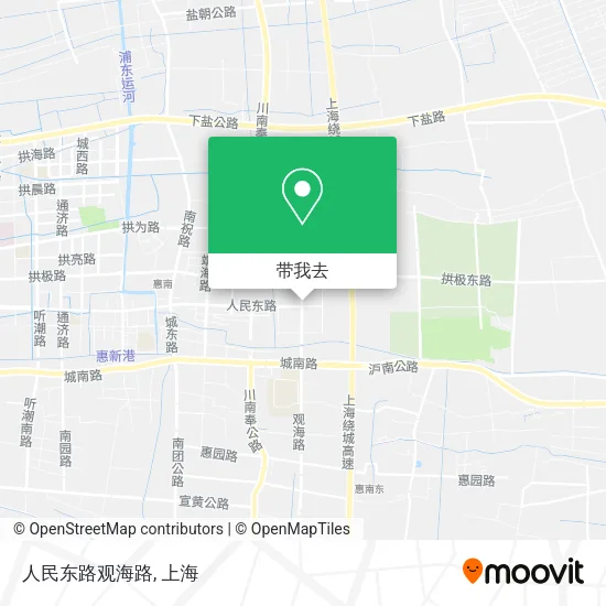 人民东路观海路地图