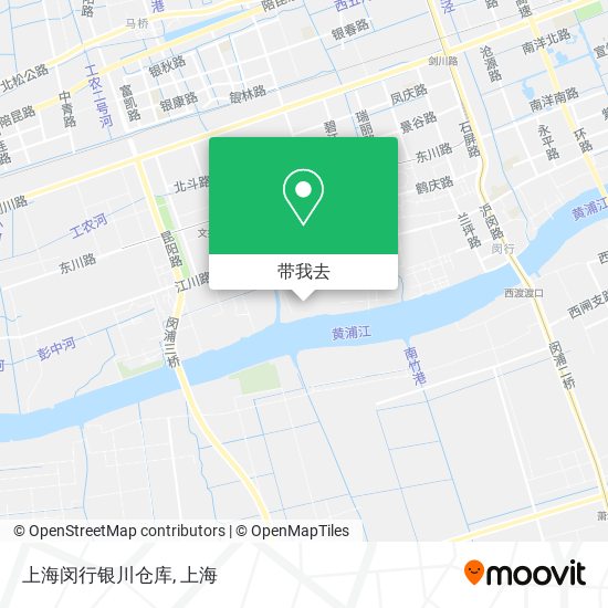 上海闵行银川仓库地图