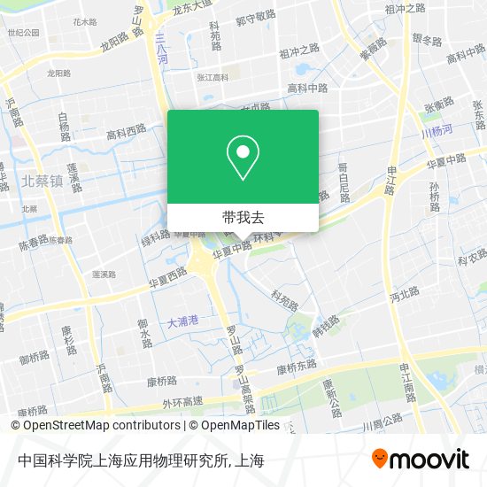 中国科学院上海应用物理研究所地图
