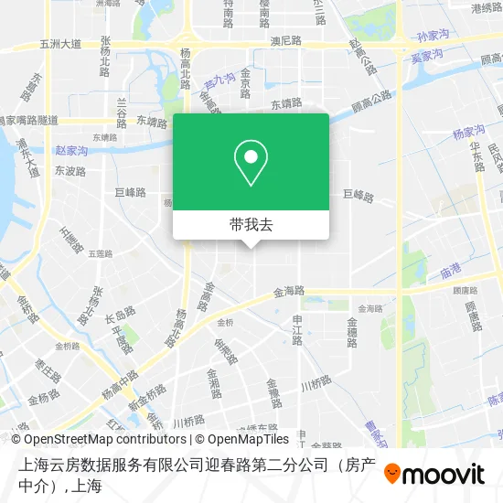 上海云房数据服务有限公司迎春路第二分公司（房产中介）地图