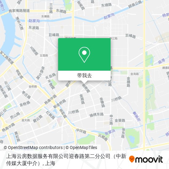 上海云房数据服务有限公司迎春路第二分公司（中新传媒大厦中介）地图