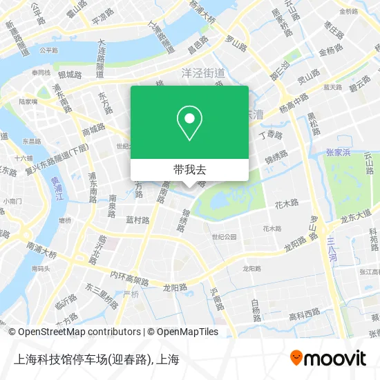上海科技馆停车场(迎春路)地图