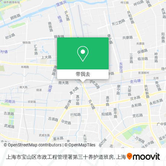 上海市宝山区市政工程管理署第三十养护道班房地图