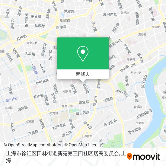 上海市徐汇区田林街道新苑第三四社区居民委员会地图