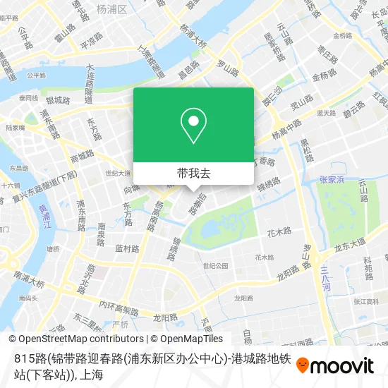 815路(锦带路迎春路(浦东新区办公中心)-港城路地铁站(下客站))地图