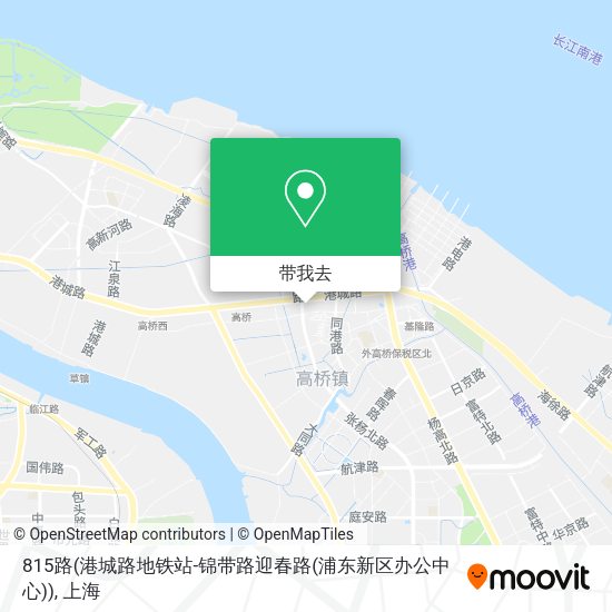 815路(港城路地铁站-锦带路迎春路(浦东新区办公中心))地图
