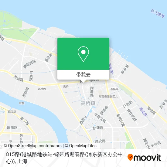 815路(港城路地铁站-锦带路迎春路(浦东新区办公中心))地图