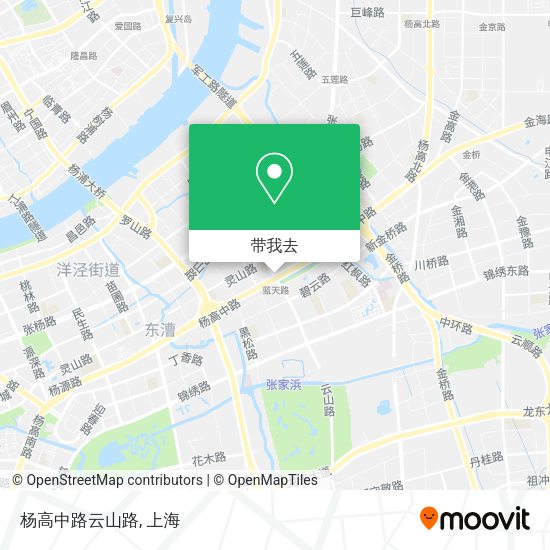 杨高中路云山路地图