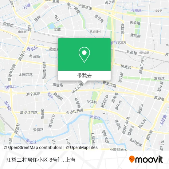 江桥二村居住小区-3号门地图