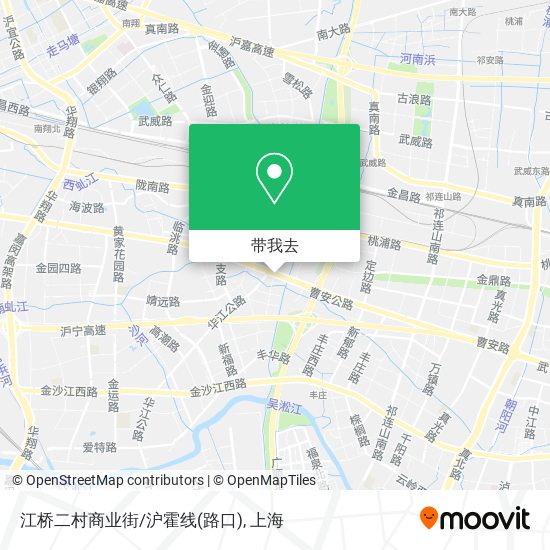 江桥二村商业街/沪霍线(路口)地图