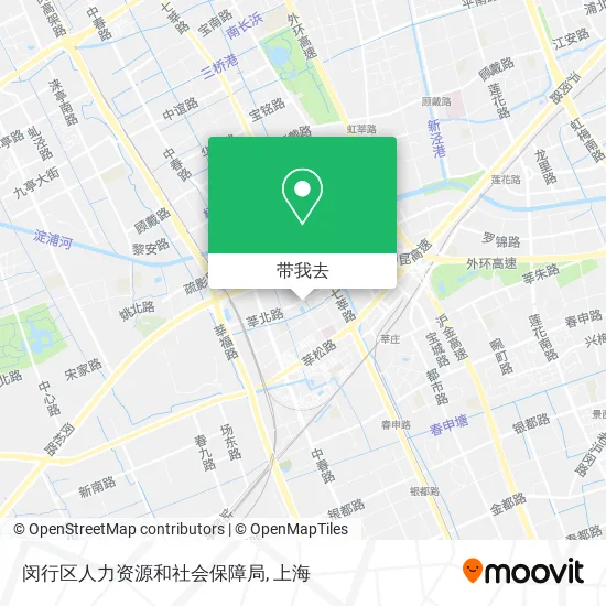 闵行区人力资源和社会保障局地图