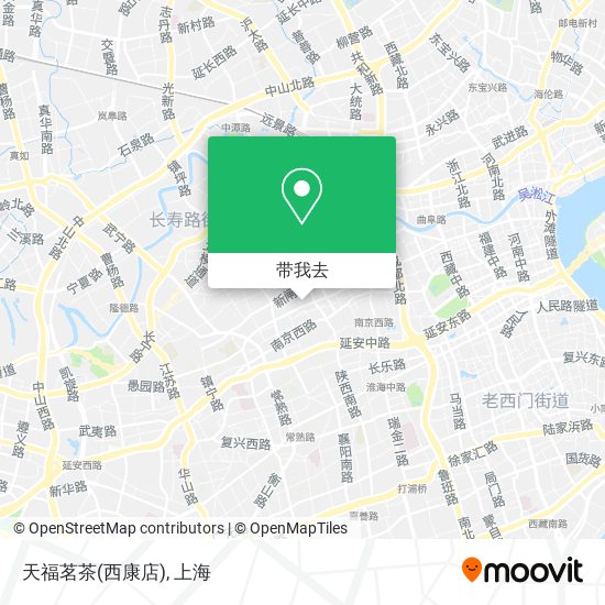 天福茗茶(西康店)地图