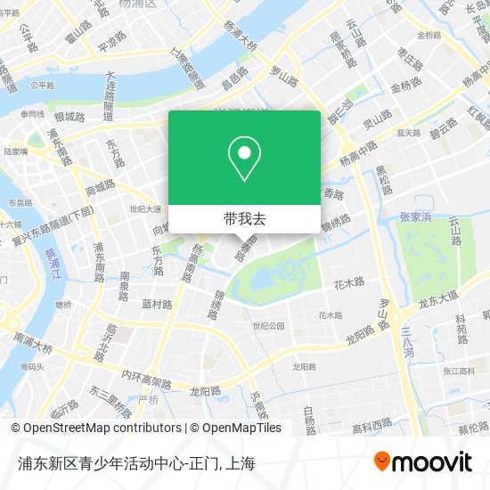浦东新区青少年活动中心-正门地图