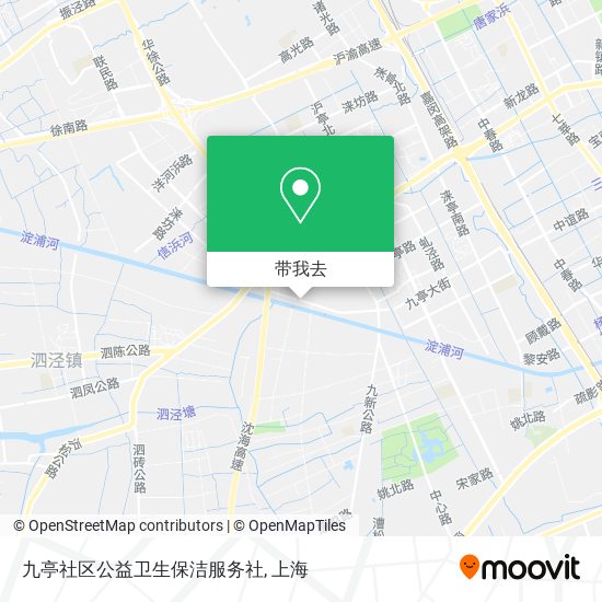 九亭社区公益卫生保洁服务社地图