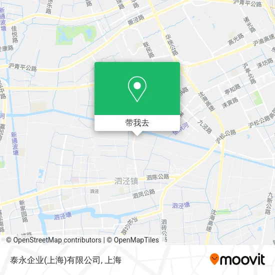 泰永企业(上海)有限公司地图