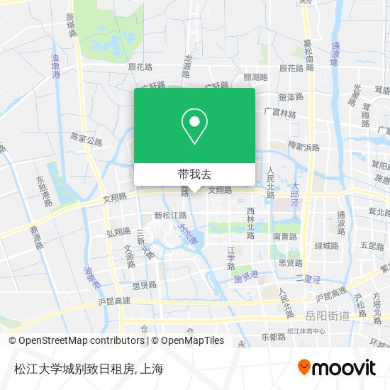 松江大学城别致日租房地图