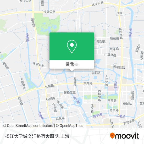 松江大学城文汇路宿舍四期地图