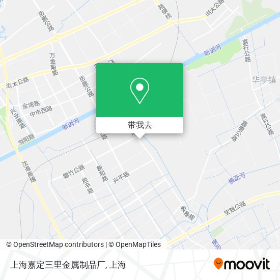 上海嘉定三里金属制品厂地图