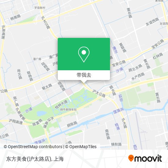 东方美食(沪太路店)地图