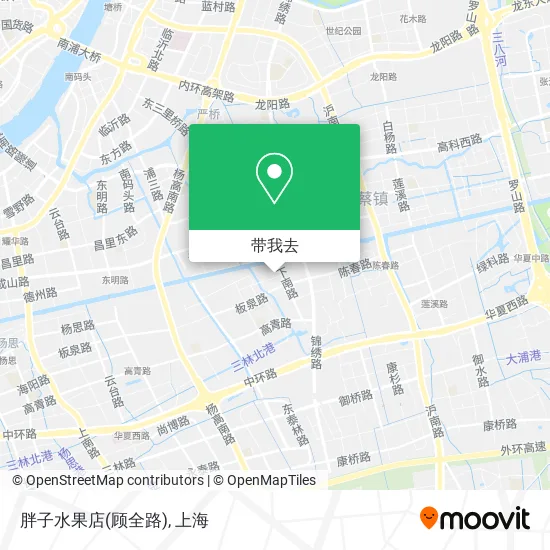 胖子水果店(顾全路)地图