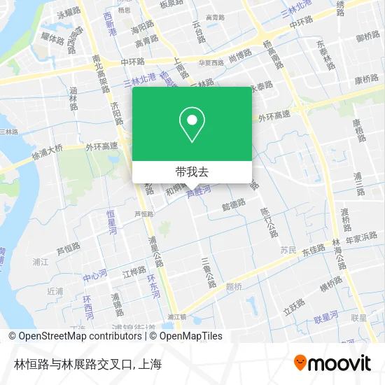 林恒路与林展路交叉口地图