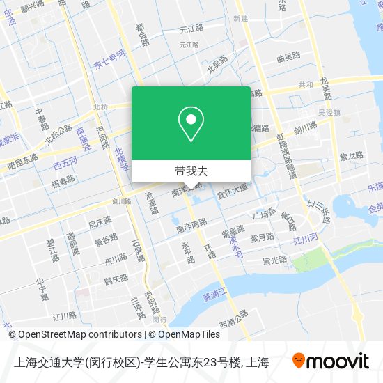 上海交通大学(闵行校区)-学生公寓东23号楼地图
