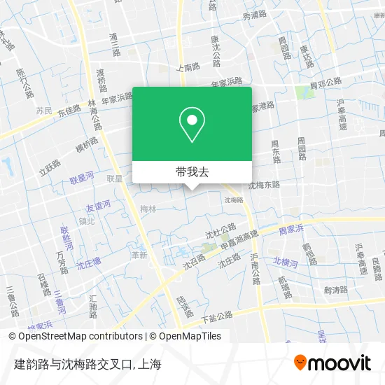 建韵路与沈梅路交叉口地图