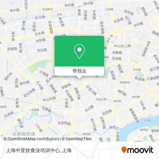 上海中亚饮食业培训中心地图