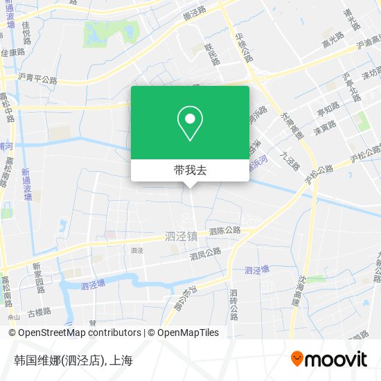 韩国维娜(泗泾店)地图