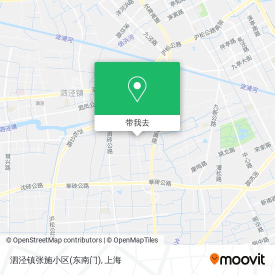 泗泾镇张施小区(东南门)地图