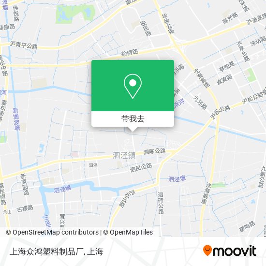 上海众鸿塑料制品厂地图