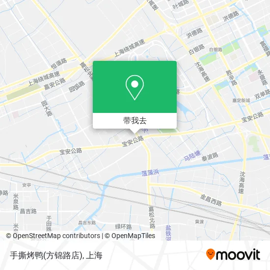 手撕烤鸭(方锦路店)地图