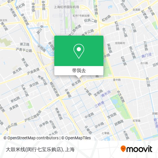 大鼓米线(闵行七宝乐购店)地图