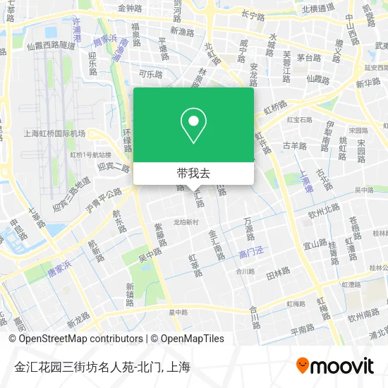 金汇花园三街坊名人苑-北门地图