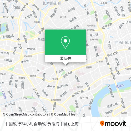 中国银行24小时自助银行(淮海中路)地图