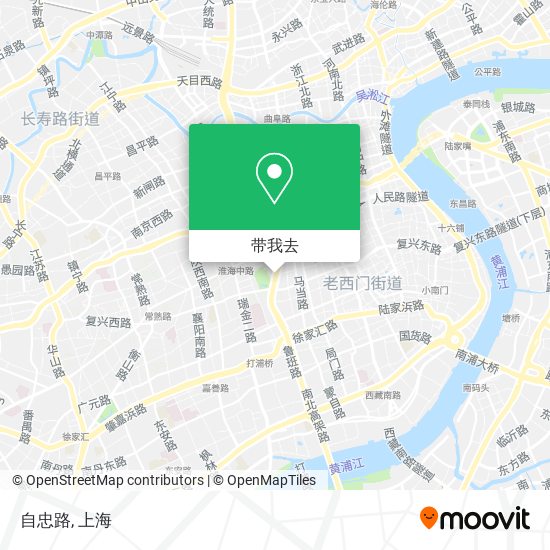 自忠路地图
