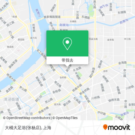 大桶大足浴(张杨店)地图