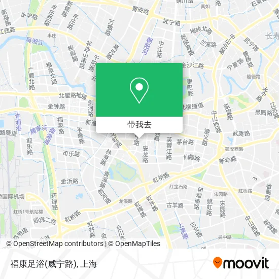 福康足浴(威宁路)地图