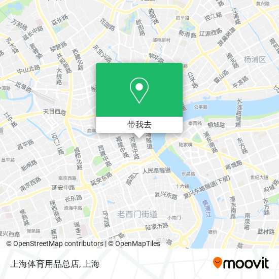 上海体育用品总店地图