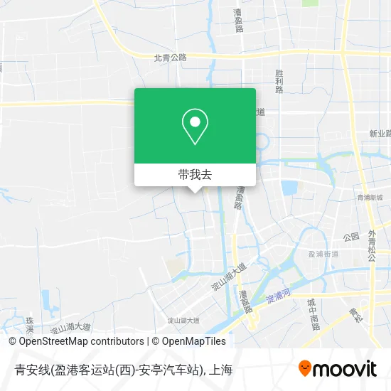 青安线(盈港客运站(西)-安亭汽车站)地图