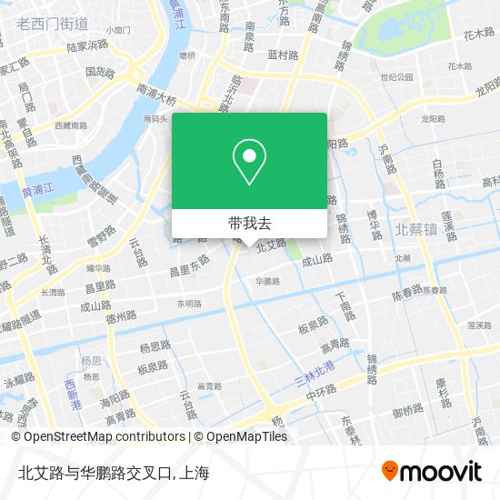北艾路与华鹏路交叉口地图