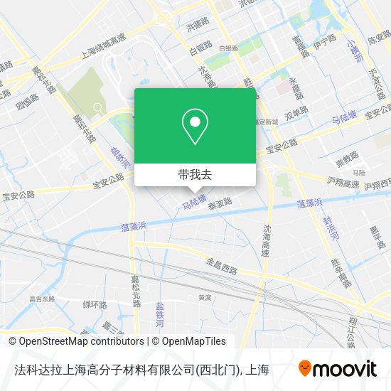 法科达拉上海高分子材料有限公司(西北门)地图