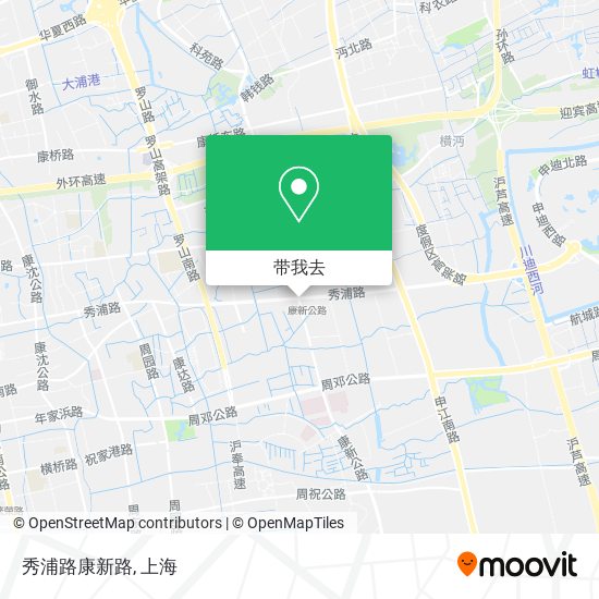 秀浦路康新路地图