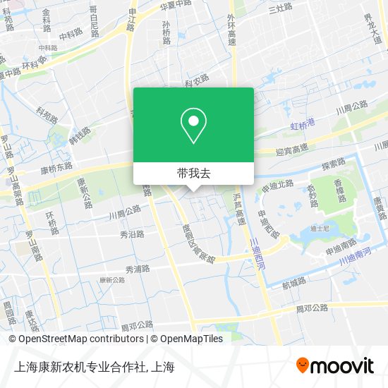 上海康新农机专业合作社地图