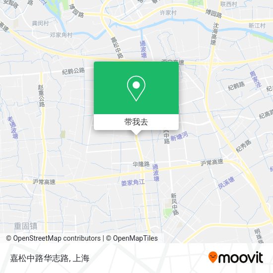 嘉松中路华志路地图