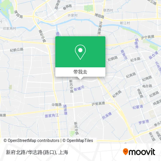 新府北路/华志路(路口)地图